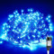 Gresonic Lichterkette Außen 20m 200LED, Blau Lichterkette Außen Strom mit Timer Speicherfunktion, Transparente Kabel, Wasserdicht beleuchtung für Außen Innen Garten Baum Weihnachten