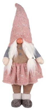 Gnome ROSE 85 CM DEBOUT ROSE