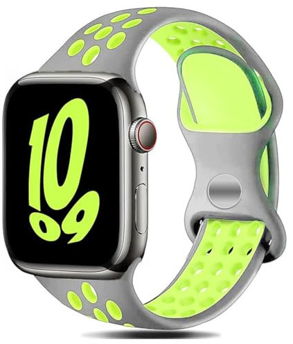 Correa Recambio para Apple Watch 42mm Series 3, Gris-Verde