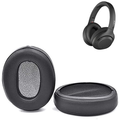 Aggiornato/Professionale Replacement Earpads per WH-XB900N Compatibile con Sony WH-XB900N xb900n Black Cuffia (Pelle proteica & Schiuma memory)