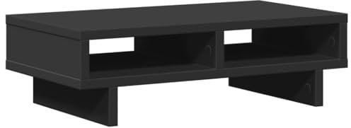 vidaXL Supporto per Monitor Nero 50x27x15 cm in Truciolato, Rialzo per Monitor, Supporto per Monitor per scrivania, Rialzo per Supporto per Monitor
