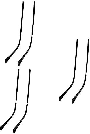 3 Paare Brillenzubehör Brille Ersatz Stimulieren Sonnenbrillen-ersatz Ersatzbügel, Arme, Beine Brillenbügel Sonnenbrillenarm Brillenreparatur Schauspiel Brillenhalter Metall Black Beavorty