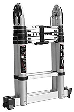 LWHEASY Scale Scala telescopica, Scala Estensibile, Scala telescopica in Alluminio, Scala telescopica Multiuso, piolo Inferiore della Scala, per Tetto Ufficio casa Famiglia Uso Quotidiano soffitta l