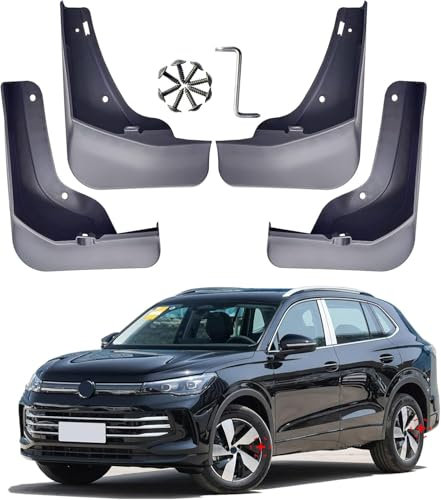CWMQA Auto Schmutzfänger für VW Tiguan Regular Edition 2023 2024 2025,Vorne Hinten Fender Spritzschutz Dustproof Kratzfest Korrosions Kotflügelschoner Zubehör