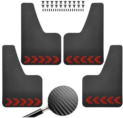 Auto Spritzlappen Für Seat Für Leon ST Für Cupra R Mk1 Mk2 Mk3 Mk3.5 Mk4 Ibiza 6l 6j 6k Für Altea Für Arona Für Exeo Vorne Hinten Schmutzfänger Kotflügel Schmutzfänger Fahrzeug Spritzschutz(4Pcs with