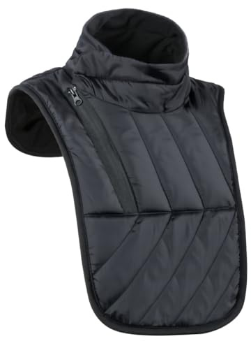 Nzkeuf Chauffe-cou Moto, Tour de cou et de Poitrine de Moto, coupe-vent et imperméable, Chauffe-nuque Thermique pour Homme et Femme, équipement D'hiver Chaud pour Le vélo, Les