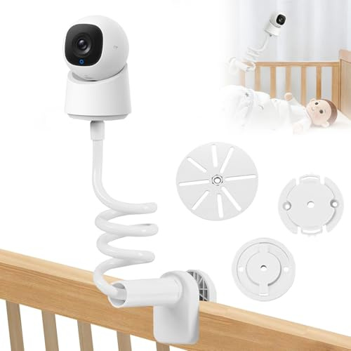 Soporte Camara vigilancia Bebe, Soporte flexible para monitor de video de bebé, Soporte para mo-nitor de video de bebé, So-porte universal flexible para monitor de video de bebé, apto para cuna