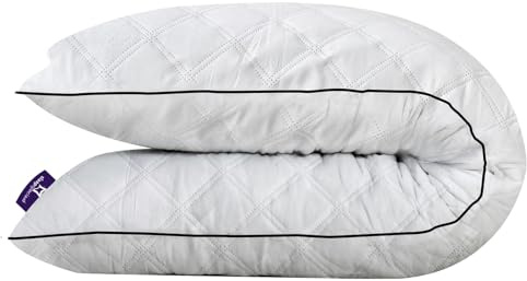 Slaapspeciaal Seitenschläferkissen - Stillkissen & Schwangerschaftskissn | [Ultra Memory Foam] Superweiches Kopfkissen für Seitenschläfer [SoftCell-Fasern] - Waschbarer Bezug - 40x140cm