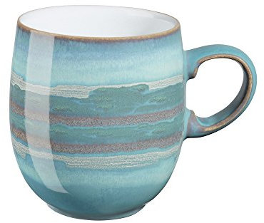 Denby Azure Coast Large Curve Mugs, Set of 4