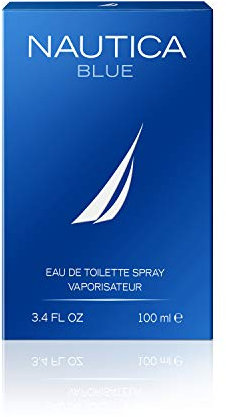 Nautica Blue, Eau de Toilette Spray, Profumo Uomo con Note di Bergamotto, Ninfea e Cedro - 100 ml