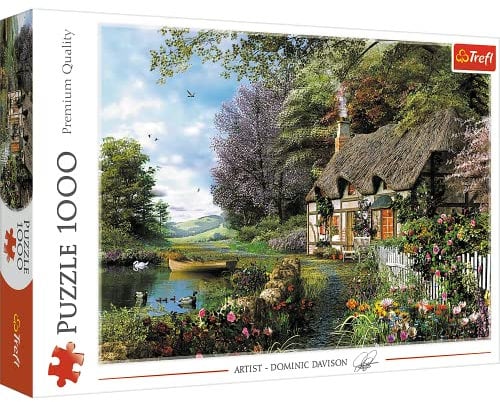 Trefl Charming Nook - 1000 Piece Jigsaw Puzzles for Adults & Children Aged 12+ Countryside Cottage Puzzle