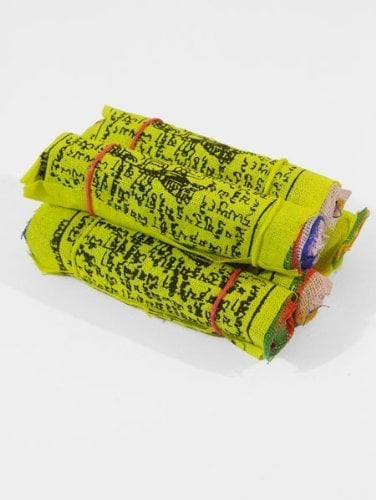 Lot de 5 paquets de mini drapeaux de prière fabriqués à la main au Népal