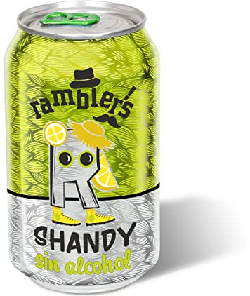 DIA RAMBLERS cerveza sabor limón shandy sin alcohol lata 33 cl