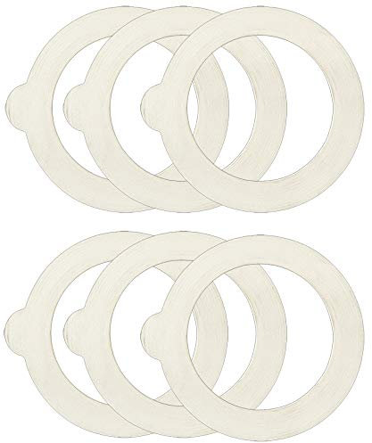 Bormioli Rocco S.P.A. Axentia 292 154-parti in Gomma per Bottiglie con Flangia di Chiusura (90 x 68 x 2,5 mm, 6 unità), 6 Pezzi