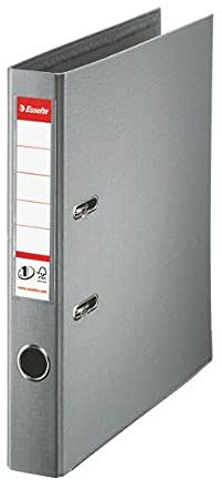 Esselte DIN A4 Ordner, Grau, 52 mm Rückenbreite, Kunststoff, 1 er-Pack, 811480