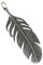 AFP Anhänger Feder Schmuck 925 Sterling Silber AS-244