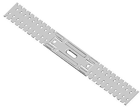 Georg Kimmel 65 mm gestreckte Direktabhänger für Holzlatten, 50 Stück, Stahl, Silber, Schraube, Gipskartonplatte, Abhänger, Bildhänger