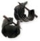 Fly Style Damen Feder Ohrringe Creolen aus Horn - Natur Damen Schmuck