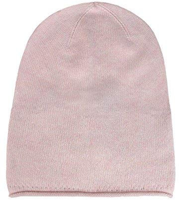 Zwillingsherz Slouch-Beanie-Mütze mit Kaschmir - Hochwertige Strickmütze für Damen Mädchen Jungen - Hat - Unisex - One Size - warm und weich im Sommer Herbst und Winter Zwillingsherz (rosa)