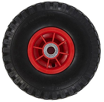 ProPlus 341542PU Ersatzrad für Stützrad Kunststoff-Felge mit PU-Reifen 260x85mm Rot