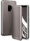 ONEFLOW Business Case für Samsung Galaxy S9 Handyhülle klappbar mit Standfunktion, Klapphülle Flipcase Cover Dünn, PU Leder Hülle mit Kartenfach, 360 Grad Schutzhülle, Taupe