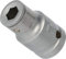 BRILLIANT TOOLS BT022907 Douille porte-embout 1/2 pour 1/4 [Powered by KS TOOLS]