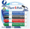 Paper Mate, Geruchsarme Whiteboard-Marker, Keilspitze, farblich sortiert, 4 Stück