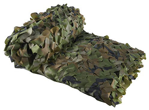LOOGU Tarnnetz Bundeswehr Jagd Outdoor Sonnenschutz Tarnung Woodland Sichtschutz für Garten Freizeit Camping Party Bars Deko Tarn Waldlandschaft Camouflage Netz 4x5m…