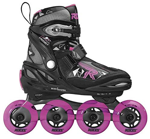 Roces Mädchen Moody Girl TIF Inline-Skates, Black-pink, 36-40