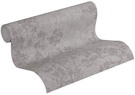 Livingwalls Vliestapete New Walls Tapete Cosy & Relax in Ast Optik 10,05 m x 0,53 m grau beige braun Made in Germany 373971 37397-1