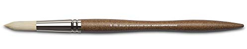 Winsor & Newton 5010519 synthetischer Künstler Ölpinsel mit hoher Elastizität & Lebensdauer, ergonomischer Stiel für Ölfarben und Alkydfarben - Rundpinsel Nr. 20
