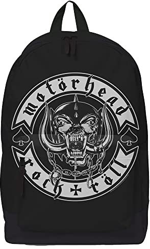 Rocksax Rucksack Motorhead Rock N Roll Rucksack 43 cm x 30 cm x 15 cm – Offizielles Lizenzprodukt