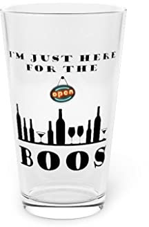 Beer Glass Pint 16oz I'm Just Here For The Boos Boo 16oz