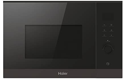 Haier Série 4 HWO38MG6HXB Micro-ondes encastrable avec grill/niche 38 cm / 8 niveaux de puissance avec gril, noir