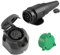 SPARKMOTO Anhänger Stecker 13 Polig und Anhänger Steckdose 13 Polig,nach ISO11446,12V Wasserdicht 13 Polige Anhänger Stecker Steckdose für KFZ Anhänger Wohnwagen PKW AHK(Neu,Doppelte Kabelauslässe)