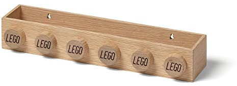 Room Copenhagen LEGO HOME Wooden Book Rack – Oak Shelf for Stylish Book Storage & Home Decor, Wall Shelves, Stylish and Functional Bookshelves 500x87x129 mm