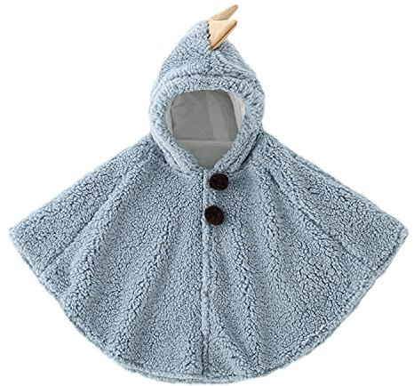 ITODA Mignon Cape à Capuche Bébé Garçon Filles Sweat Laine Doux Poncho Tout-Petits Manteau à Capuchon Coupe-Vent Hiver Automne Vêtements d'extérieur Chaude Châle pour Enfants 0-3ans