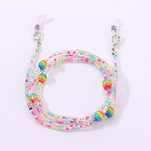 Brillenkette Bunte Obst Perlen Brillenkette Vintage Frauen Halter rutschfeste Lanyard Neck Hang Rope Strap Für Mädchen Kinder C1