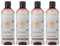 ITINERA Bagnoschiuma con avena veneta, 95% ingredienti naturali, 370 ml 4 pezzi