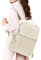 WEPLAN Sac a Dos Femme Elegant Sac à Dos Collège Sac Ados Femme Voyage Impermeable Sacs à Dos pour Ordinateur Portable 14 Pouces avec Port de Chargement USB Sac à Dos pour l'école l'université,Beige