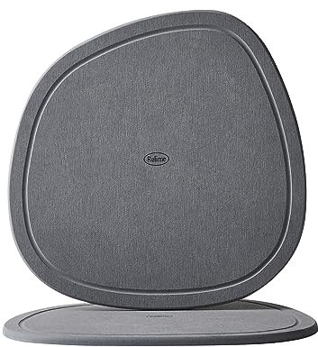 Relime Lot de 2 soucoupes pour plantes – Séchage rapide et arrosage facile, plateaux de plantes pour pots de fleurs avec design naturel et pratique, gris pierre (lot de 2)