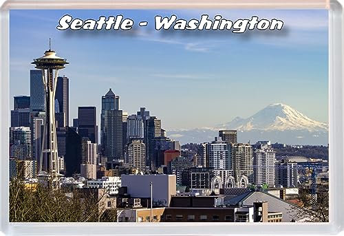 Seattle - Washington State - USA - 96 x 67mm Jumbo Fridge Magnet/Magnets BBSFHM700