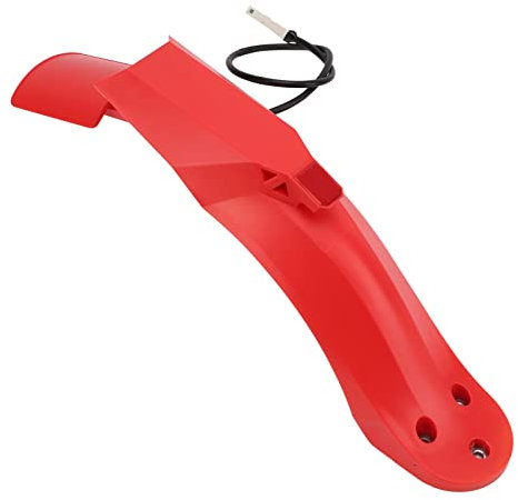 Drfeify Elektroroller-Hinterradschutzblech-Kit, Langlebiges PC-Scooter-Reifen-Hinterradschutzblech-Rücklicht-Kit mit Nummernschildhalter für M365 (Rot)