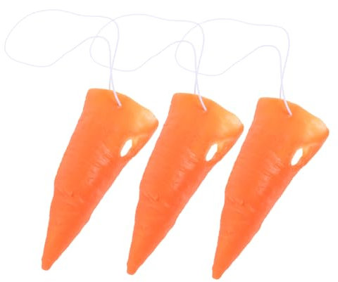 Toyvian 3St Karottennase the hallow halloween Olafs Kostüm Hasennase weihnachtsschmuck schneemann selber machen Karnevalszubehör austauschbar Make-up-Kostüm-Requisiten Werkzeug schmücken