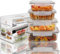 Magnificent 4-Pack Large glass food storage containers with Lids | 2500ml | 2260ml | 1520ml | 1050ml | Glass meal prep containers | Microwave, Oven, Freezer and Dishwasher Safe
