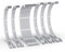 EZDIY-FAB PSU Kabel Verlängerung Kit,16AWG Verlängerungskabel für die Stromversorgung,1x24Pin/2x4+4 EPS/3x6+2 PCI-E,Kundenspezifische PC Hülse Kabel 300MM mit Kämmen-Alle Weiß