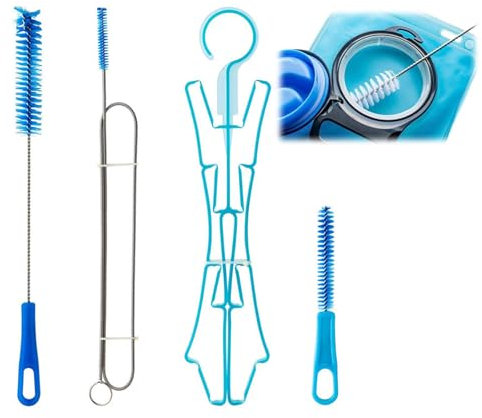 Kit de Nettoyage pour Réservoir D'eau, Kit de Nettoyage 4 en 1 pour réservoir d'eau Universel, Kit de Nettoyage de vessie d'hydratation, Kit de Nettoyage 4 en 1 pour Poche à Eau, Kit d'hydratation