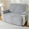 Royhom Dicker Lammfellbezug Sofa Überzug 2 Sitzer, Sofaschoner rutschfest für Leder-Couch, Waschbar, Superweicher Sofabezug, Hellgrau Couch Überzug für Kinder und Haustiere (Hellgrau, 2 Sitzer)