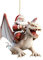 Weihnachtsbaum Anhänger Weihnachtsbaumschmuck Deko Christbaumschmuck Personalisiert Acryl Weihnachtsmann reitet einem Drachen Weihnachten Basteln Winterdeko Weihnachtsbäume Autobehänge Fenster Flure
