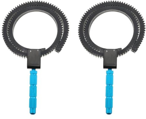 FIMWOLZ 2 Pcs Follow Focus Ring für DSLR-Objektiv Kerbgummiring Follow-Focus Gear Ring zahnrad Ring